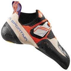 Excellent La Sportiva Solution Women’s Climbing Shoes, White/Lily Orange, W39
