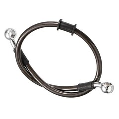 50cm 19.69″ Motorcycle Braided Brake Clutch Oil 20 Inch Black Carbon Fiber