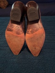 MENS SNIP TOE SANCHO BOOTS SZ 45..11 TO 11.5 CUBAN HEEL.
