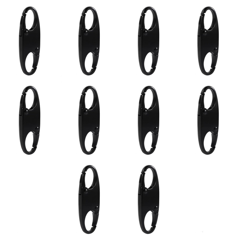 10Pcs Double Small Carabiner Clips, Zipper Pull Zipper Clip Theft Deterrent Z…