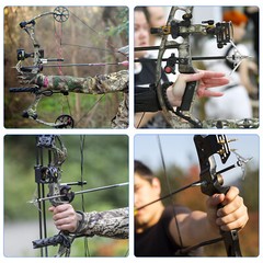 24Pcs 100Grains Archery Broadheads 2″ Dia Expandable Hunting Arrowhead w/2 Blade