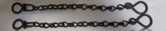 Rein Chains Prod. #BBR-10 – 12 inches long, Black, Blue, Patina, Stainless Steel