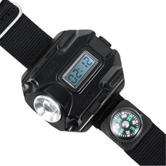 LED Wrist Watch Flashlight Torch Light USB Charging Rechargeable Flashlight B