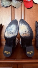 Dan Post DP 80512 Men’s Western Cowboy Boots US 12 EE Black White Red