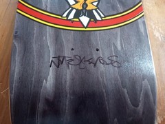 NATAS Kaupus Thumbs Up BLACK Signed Skateboard DECK Mark McKee Ltd. 200 panther