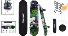 Skateboard Wooden 31 In Printed Grip Tape Cruiser All Skill Levels