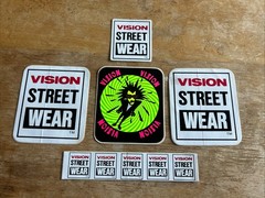 Vintage 1980S Vision Streetwear Skateboard Sticker Lot Of 5