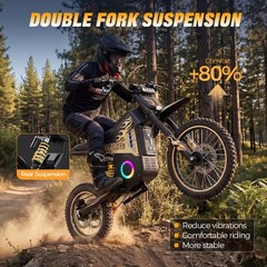 ELECTRIC DIRT BIKE 3000W PEAK FOR ADULT ELECTRIC MOTORCYCLE E-MOUTAINBIKE 40MPH