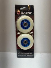 Razor RipStik Caster Board Replacement Wheels Set Blue 76mm NOS