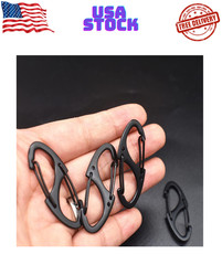 Small Carabiner Clips 1.6 Inch(41Mm) Metal Double Sided Spring Gate Snap Hooks K