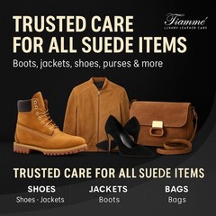 Fiamme Suede and Nubuck Cleaning Kit – Complete Brass & Nylon Brush Set, Sued…