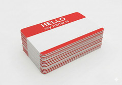 3×5” Premium Eggshell Sticker RED 100