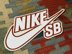 Vintage Nike SB Logo 10in Sticker Large Skateboarding Decal Rare Authentic
