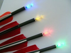 12/6PC Automatic LED Shooting Archery Arrows Lighted Nocks 6.2mm Arrow Nock Tail