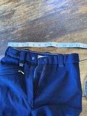 Turnier Riding Britches Unisex Kids Navy Blue Stretch Size 34 Zip & Button