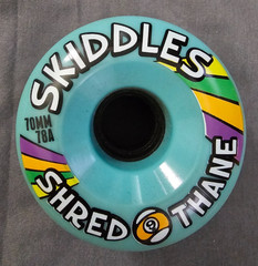 Shredthane Skiddles Purple Skateboard Wheel Sector Nine 9 70mm 78A