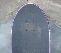 Santa Cruz Keith Meek Slasher Retro Reissue Purple Skateboard Complete Deck READ