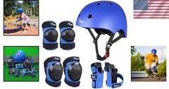 Skateboarding Protective Gear Set for Adults & Kids