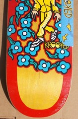 2014 KROOKED MARK GONZALES «SWEATPANTS KRAKEN SHAPED» SKATEBOARD DECK RARE