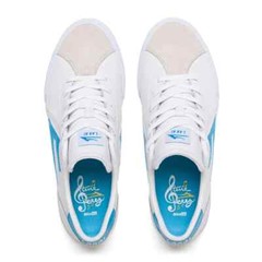 Lakai Shoes Flaco II – White/Cyan Leather