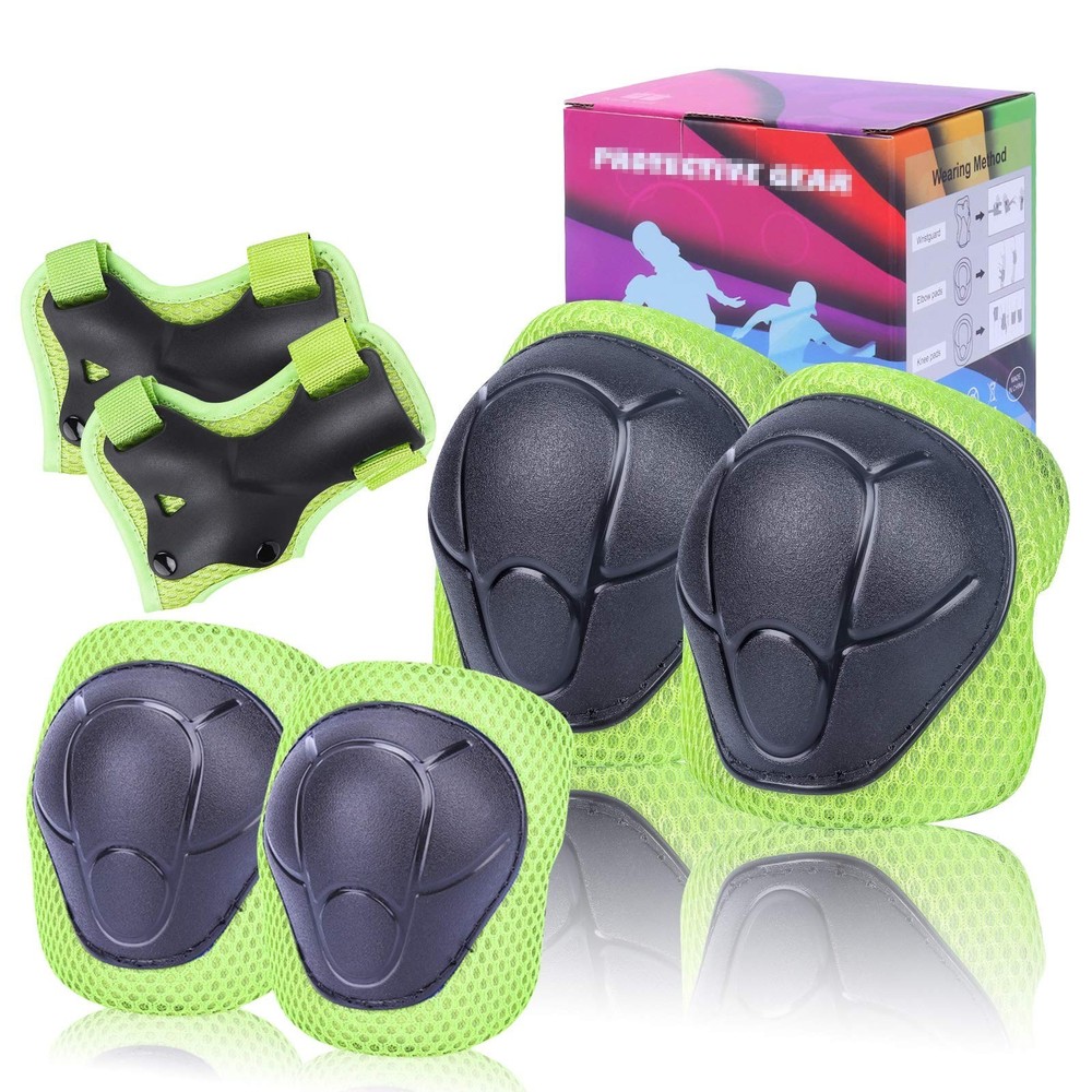 Kids Protective Gear Set SHENMOREN Knee Pads for Kids 3-10 Years Toddler Knee…