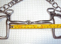 DOVER CIRCUIT Bridle & Bit – PADDED – 2-Tone Black & White – GREAT FREE Reins