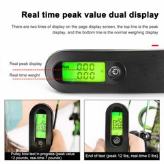 Archery Bow Scale Digital 110lbs Draw Weight Peak Compound Recurve Bow Luggage