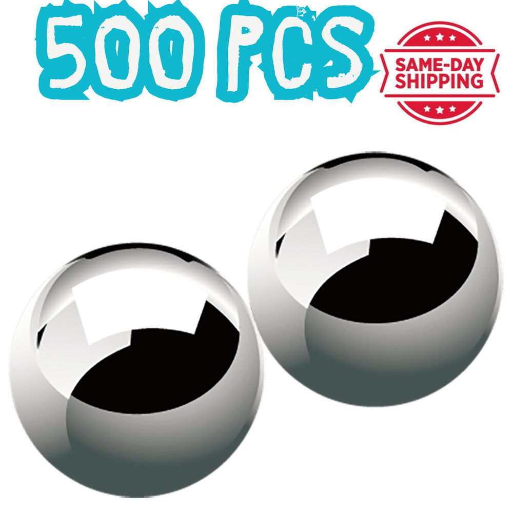 500 Pcs 3/8» Slingshot Ammo Ball Precision Steel Bearing Balls 0.375″ Caliber