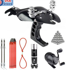 Bowfishing Set Catapult Slingshot Sling Darts Reel Target Archery Hunting Shoot