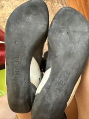 Evolv Climbing Shoes US 9 Youth UK 40 Blue Grey Rock Outdoor