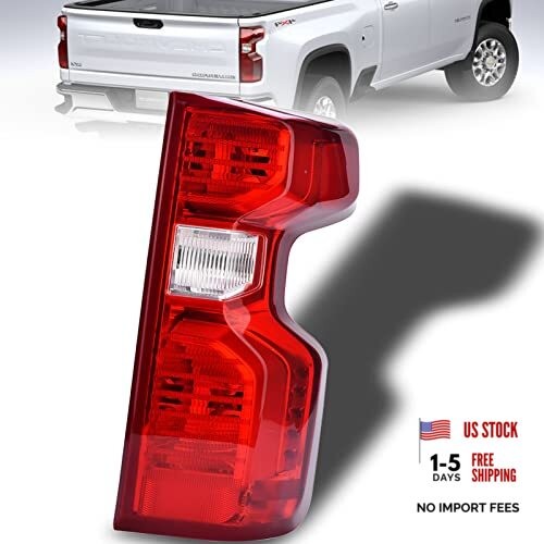 Tail Light Assembly Compatible With 2019-2024 Right Passenger Halogen Type