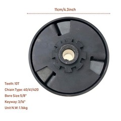 Centrifugal Clutch 5/8″ Shaft and 10 Tooth Fit for #40/41/420 Chain Sprocket …