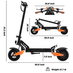 AOVOPRO Electric Scooter Adults 1200W Motor 31MPH E Scooters Dual Suspensions