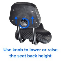 Bike Saddle Seat with Backrest – Soft Comfort Bicycle Seats for Men/Women