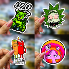 50 pcs Random Vinyl Stickers Pack Graffiti Urban Decals for Laptops, Skateboards