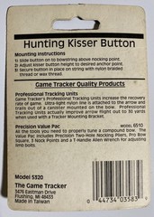 Game Tracker Kisser Button 2 Pack – Compound Bows Archery Hunting Shooting NOS
