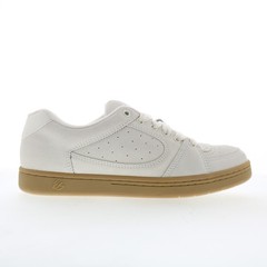 ES Accel 5101000215104 Mens White Suede Skate Inspired Sneakers Shoes