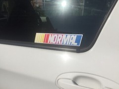 NASCAR NORMAL Bumper Funny gift Parody Skate Punk Truck Art Logo Sticker Decal