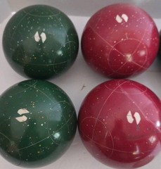 Vintage SportCraft Heritage Bocce Ball Set in Wooden Box