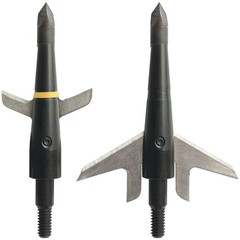 100 Grain 1.75-Inch Cut Broadhead (Set of 3), Large, Black