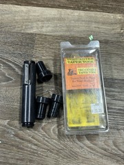 Tru-Center Taper Tool with 5/16”, 11/32”, 23/64” Guides For Wood Shafting