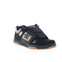 DC Stag 320188-BLO Mens Black Nubuck Lace Up Skate Inspired Sneakers Shoes