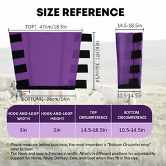 Premium 4-Pack Horse Fly Boots & Leggings Loose-Fit Fine Mesh with Stay-On Fa…