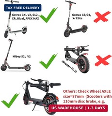 8.5» Electric Scooter Replacement Rear Wheel – Solid Tire with Wheel Hub & 110m