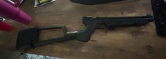 Crosman P1322 22 Cal Air Pistol – Black w/Custom Shoulder Stock for model 1399