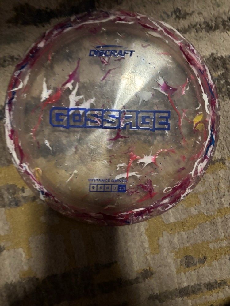 Discraft Gossage Premium Distance Driver 9/4/0/3 Enhanced Grip Silver Splatter
