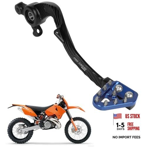 CNC Motorcycle Rear Foot Brake Pedal Lever Unfolding 7075 Aluminum Alloy