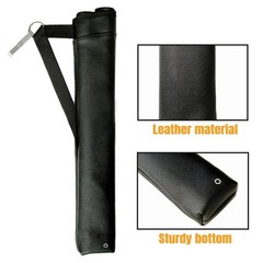 Luoyer Archery Arrow Quiver Hip Tube with 2-Tubes and Belt Clip Black