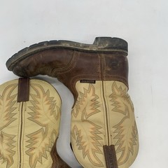 Justin Work Boots Mens 8.5 D Superintendent Steel Toe Brown WK4662 Western