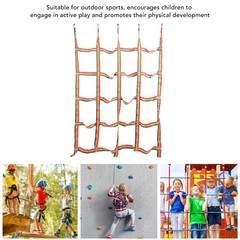 57 X 72 Inch Climbing Net Kids Climbing Rope Ladder PP Fiber High Loa KNDW
